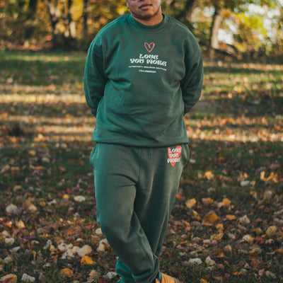 Love You More sweatpants.