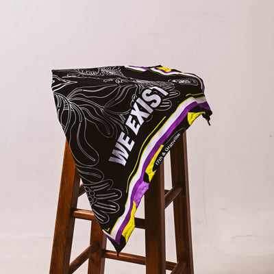 We Show Up We Exist Nonbinary Bandana